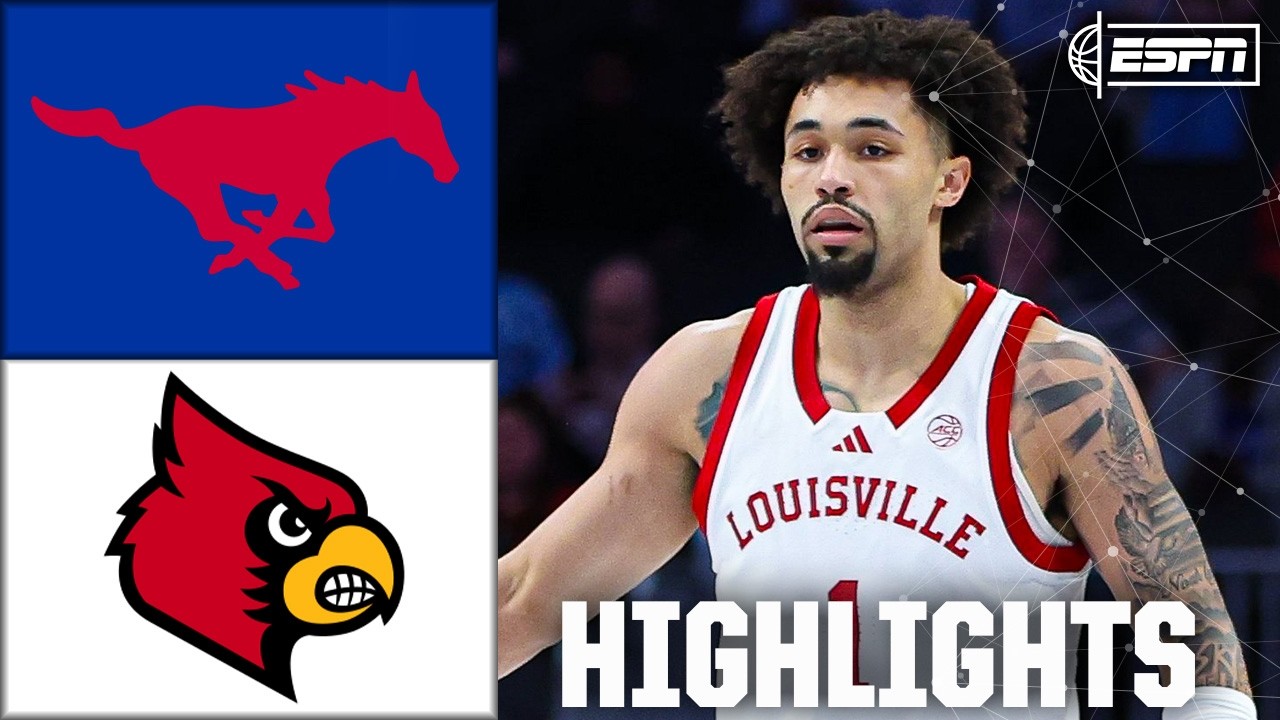 SMU Mustangs vs. Louisville Cardinals | ACC MBB Tournament Highlights | ESPN College Basketball