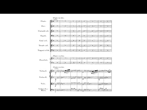 Beethoven: Piano Concerto No. 1 in C major, Op. 15 (with Full Score)