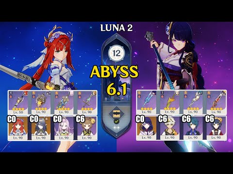 C0 Nilou Lauma Bloom & C0 Raiden National | Spiral Abyss 6.1 | Genshin Impact 【原神】
