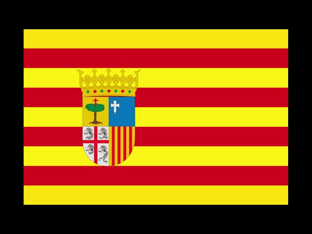 Vídeo relacionado con Bandera de Aragón, grande, 150 x 90 cm, bandera de Aragón para balcón con 4 ojales y 4 bridas (Aragón)