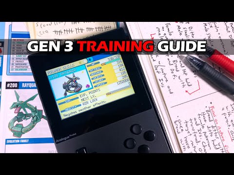 How to Train a Pokemon in Gen 3 FrLgRSE // IV Breeding, EV Training, Natures