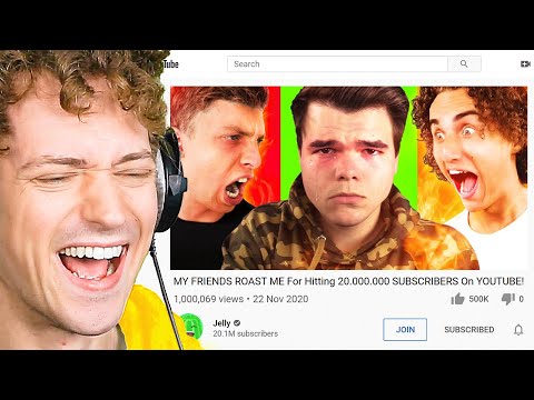 Crainer REACTS TO JELLY'S 20,000,000 SUBSCRIBERS ROAST VIDEO!