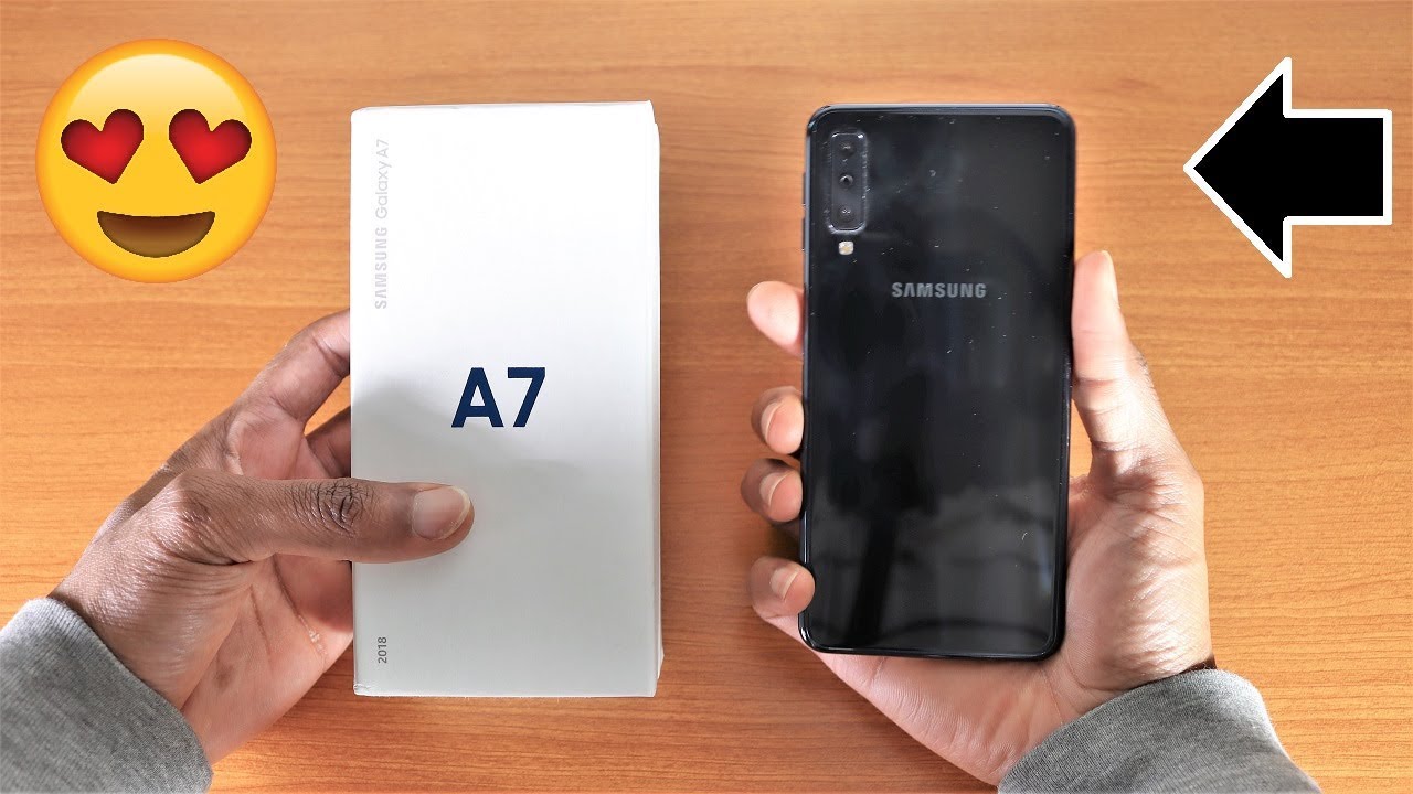 Samsung Galaxy A7 2018 Unboxing