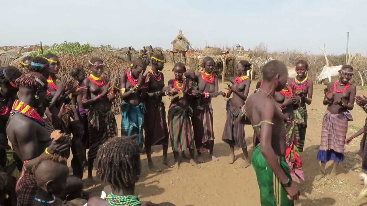 Hamar Tribe Singing and Dancing in Omo Valley, Ethiopia