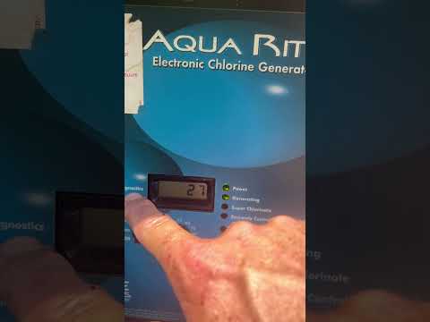 How to clear inspect cell light Hayward Aqua rite salt system