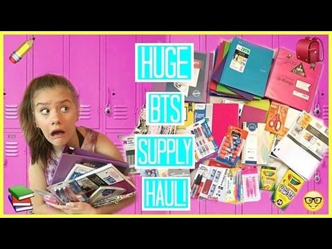 HUGE Back To School Supplies Haul! What You Need For BTS 2016! Video
