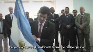 preview picture of video 'Inauguración nuevo edificio Escuela Técnica N° 5.106 de Campo Quijano, Salta'
