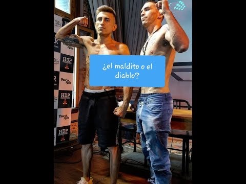 Nery Romero vs Daniel Orosco. Pesaje. Cara a cara