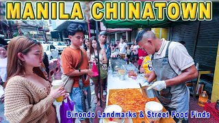 Street Foods & Landmarks | Walking Tour in the World’s Oldest Chinatown | BINONDO Manila Philippines