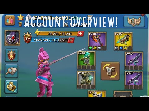 Lords of mobile 3 month old free to play account overview!