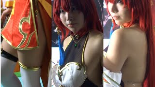 ぼーっとした雰囲気で大胆衣装のコスプレイヤー　なんかイケそうな気がする〜！