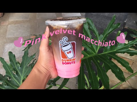 Diy: Dunkin pink velvet macchiato | Dunkin donuts iced coffee