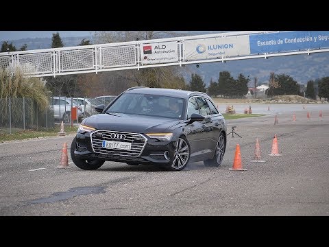 Audi A6 Avant 2018 – Maniobra de esquiva (moose test) y eslalon | km77.com