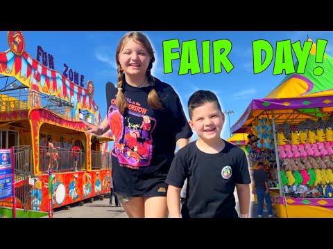 🎡FAIR DAY! Fun and Crazy Family Go to TULSA STATE FAIR! FAIR FOOD, EXTREME RIDES and CARNIVAL GAMES!