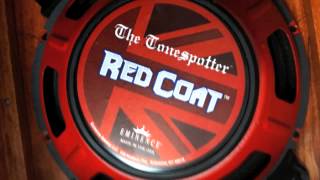 Video thumbnail for Eminence ToneSpotter 12" speaker demo, Red Coat series BRITISH by Guy Capuano