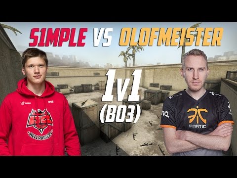 CSGO: S1mple VS Olofmeister 1v1 (BO3)