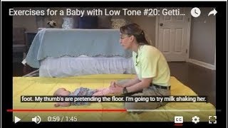 Exercises for a Baby with Low Tone #20: Standing Preparation