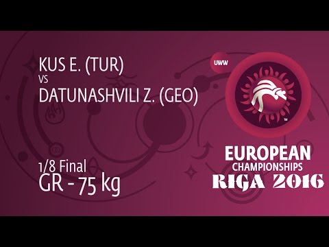 1/8 GR - 75 kg: Z. DATUNASHVILI (GEO) df. E. KUS (TUR), 3-3