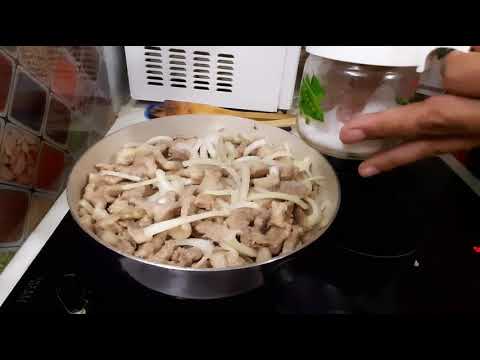 свинина с грибами в сливочном соусе #рецепт #крым #евпатория #свинина #грибы #вкусно #тушение