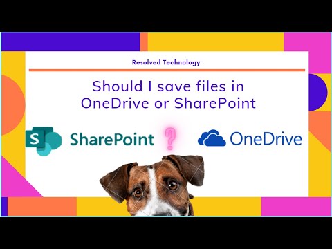 Should I save files to OneDrive or SharePoint?