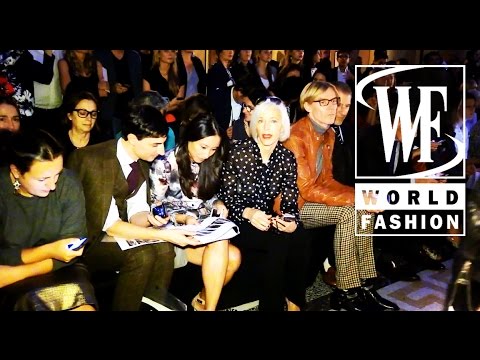 Front Row Aquilano Rimondi Spring-Summer 2015 Milan Fashion Week