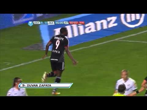 Gol de Zapata. Estudiantes 2 - Quilmes 1. Torneo Inicial 2012. Fecha 10. Fútbol Para Todos