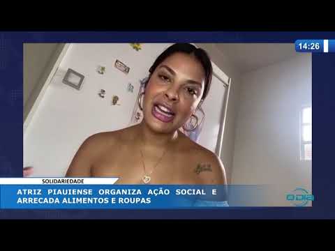 O DIA NEWS 21 04 20  Gyzele Soares, atriz, organiza acão social e arrecada alimentos e roupas