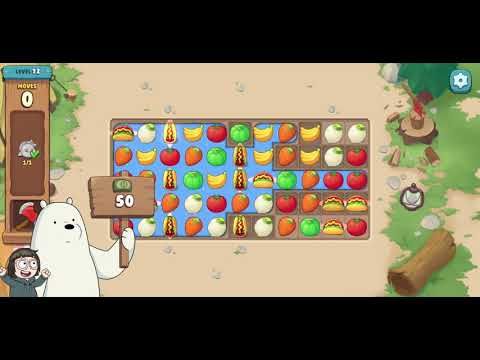 We Bare Bears Match3 Repairs Level 72 - No Boosters