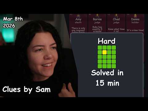 Clues by Sam 8th March 2026 answer preview