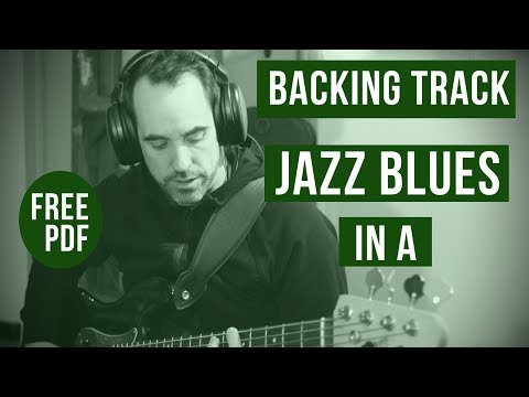 Jazz Blues Backing Track In A || For Bass Guitar (No.45)