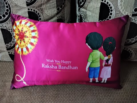 Indoamor multicolor rakhi pillow