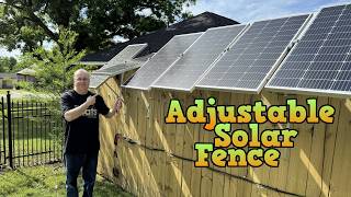 I made an adjustable Solar Fence!