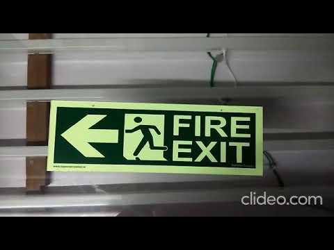 Fire Exit Safety Signage