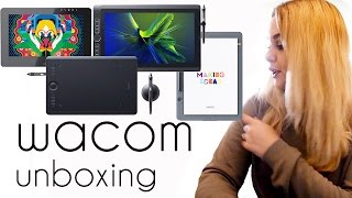 WACOM Unboxing | Intuos Pro Paper, Cintiq Pro, Mobile Studio Pro, Bamboo Slate | DEUTSCH