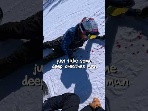 Snowboarders hard fall!