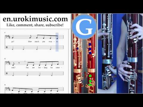 How to Play Bassoon The Chainsmokers & Coldplay - Something Just Like This Tabs Part#2 um-i352