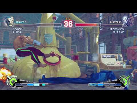 SSF4 - GEYSER (Sagat) VS. HIROPON (Seth)