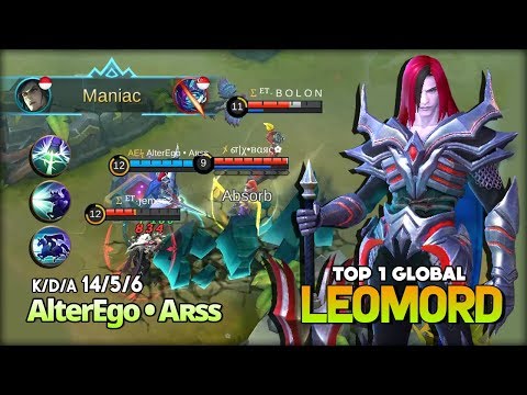 Maniac! Crazy Area Damage Phantom Knight by AlterEgo • Aʀss Top 1 Global Leomord ~ Mobile Legends