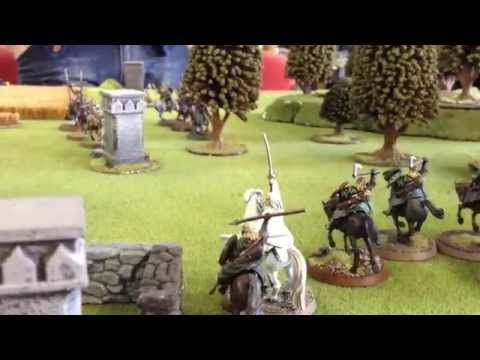 Hobbit SBG Battle Report - Gandalf, Erkenbrand and Rohan vs Boromir and Faramir's Gondor