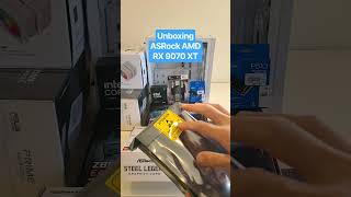 Unboxing ASRock AMD Radeon RX 9070 XT #amd #asrock #9070xt #pcbuild #buildapc #computer