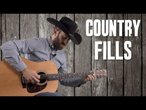 Country Rhythm Guitar Fill Riffs Up the Neck with 1st Position Scales - Easy Guitar Lesson Tutorial