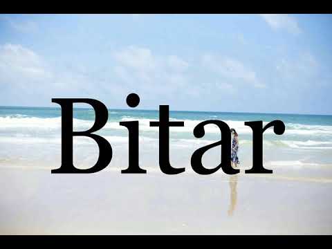 How To Pronounce Bitar🌈🌈🌈🌈🌈🌈Pronunciation Of Bitar