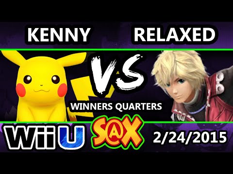 S@X - WS | Kenny (Pikachu) Vs. Relaxed (Shulk) SSB4 Winners Quarters - Smash For Wii Ut