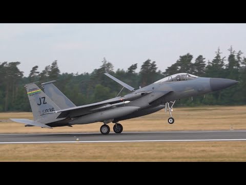 Landung F-15 Fliegerhorst Hohn- Air Defender 2023