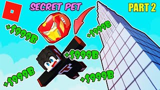 NAGING TRILLIONAIRE AKO DAHIL sa SECRET PET IRON MAN | Roblox | CLIMB and JUMP Tower | Kuya Tank