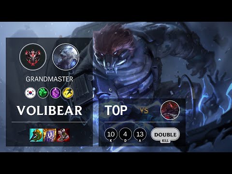 Volibear Top vs Sion - KR Grandmaster Patch 11.17
