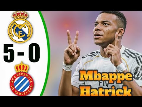 Real Madrid vs Espanyol 5-0 ,All goals & Highlights -2025 [Laliga] #realmadrid #laliga 