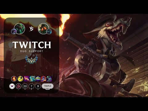 Twitch Support vs Nautilus - KR Challenger Patch 13.18