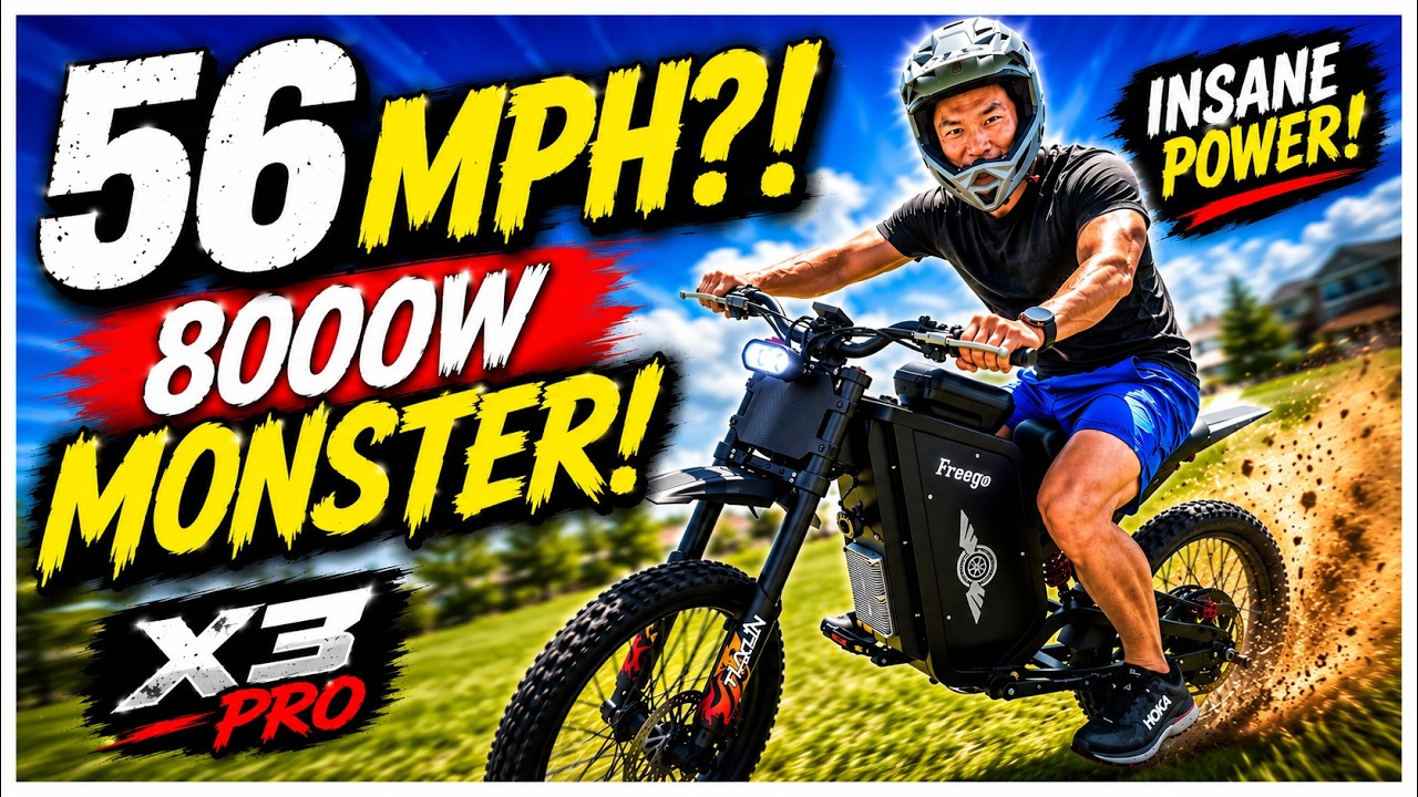 This 8000W E-Bike Hit 56 MPH... I Couldn't Believe It! 🤯 | Freego X3 Pro Review