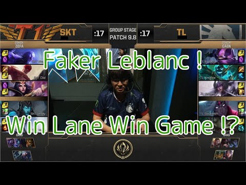 SKT(Faker ルブラン) VS TL(Doublelift ヴァルス) D5G1 - MSI 2019 Group Stage